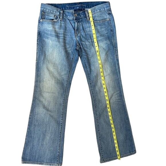 Vintage Levi's Eco Ultra Low Boot Light Wash 522 Denim Jeans Women's Size 8S - Picture 3 of 7